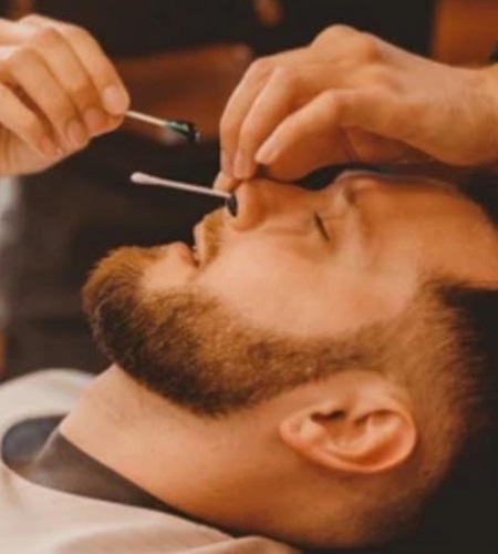 Ear and nose waxing at tom's barbers in Lincoln
