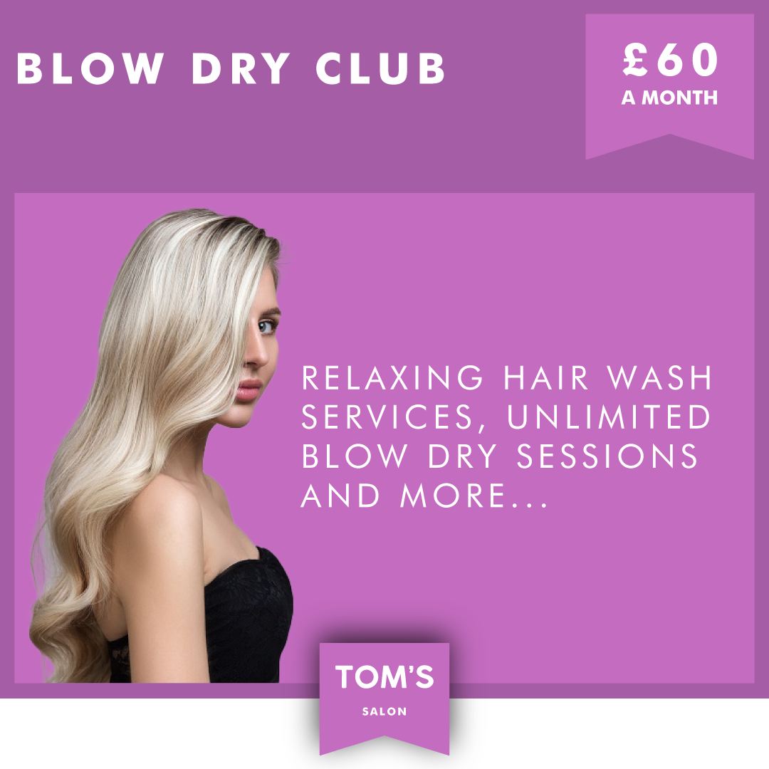 Blow Dry Memberships at Tom's Hair Salon in Lincoln