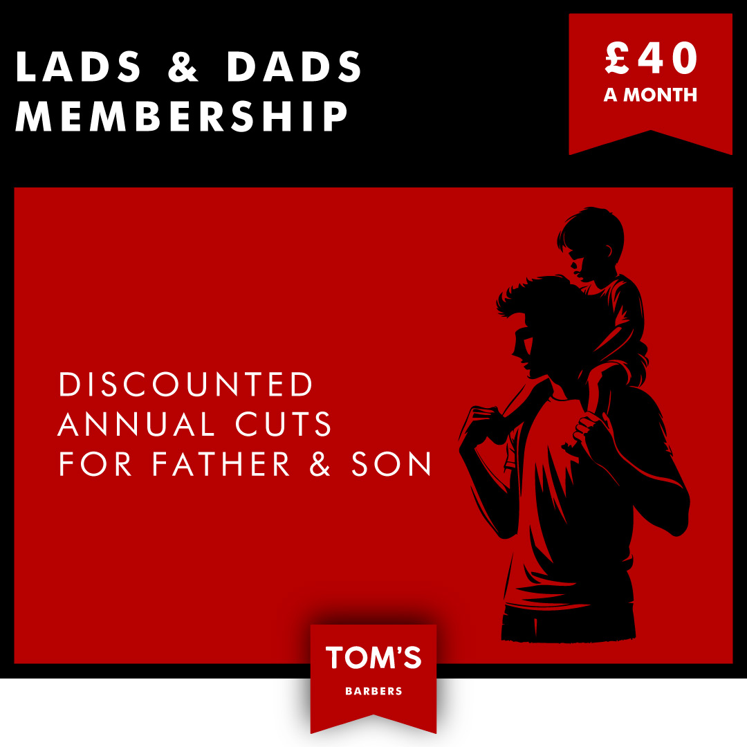 lads and dads barber haircuts at Tom's Barbers Lincoln