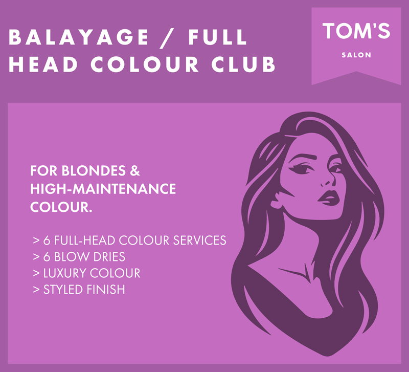 Balayage Full Head Colour Club Balayage Full Head Colour Club